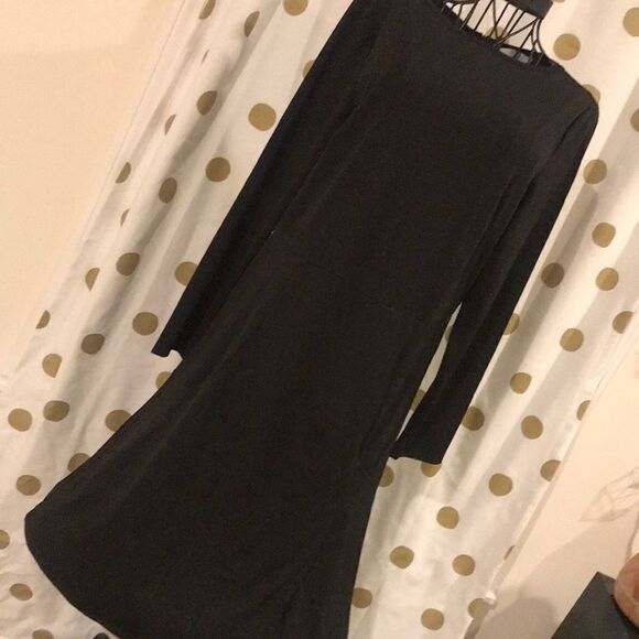 Al'Ofa Black  Split Hem Dress - Size XL - Picture 1 of 8